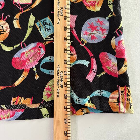 Citron Women's Printed Top Medium Short‎ Sleeve Lightweight Casual Blouse Shirt - Picture 8 of 8